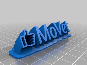movet like office customized 3d print model - Mito3D