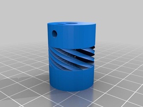 kupplung flex 5 auf 6mm v2 3d printer parts customized 3d print model - Mito3D