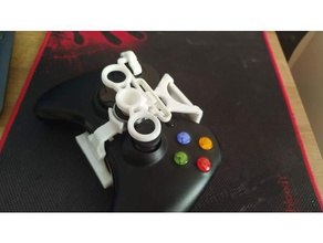 xbox360 miniwheel improved frame 3d printing gamepad pad xbox 360 controller one 3d print model - Mito3D