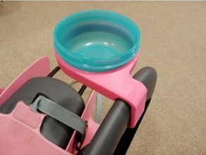child bike seat tupperware cup holder sport & outdoors polisport 3d print model - Mito3D