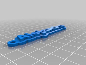 alejandro Schlüsselanhänger kundengebundene 3d print model - Mito3D