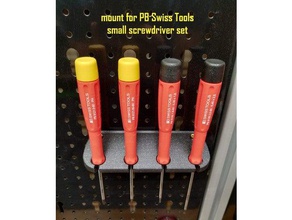 pb swiss tools petit jeu de tournevis à fixation magnétique porte-outils & boîtes electronics workbench le mont pbswisstools titulaire l'outil racks 3d print model - Mito3D