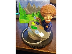 bob ross day oct29th people 3d print model - Mito3D