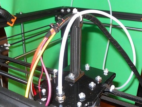 flsun cube extruder cable strain relief holder 3d printer parts cables 3d print model - Mito3D