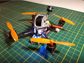 pod frog toothpick class drone frame r c vehicles caddx turbo eos2 canopy fpv camera mount 3d print model - Mito3D