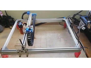 kablo zincir montaj Çin lazer oyma eleksmaker gibi a3 parçalar sürükleyin yönetimi gravür 3d print model - Mito3D