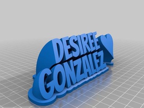 desiree office customized 3d print model - Mito3D