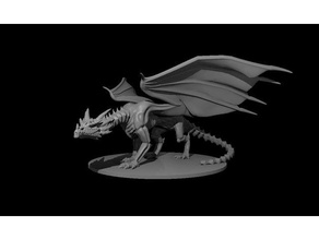 undead dragon toys & games dnd dracolich dungeons dragons lich 3d print model - Mito3D
