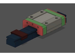 mgn12c transporte de bloco Impressora 3d peças hiwin rolamento linear trilho mgn mgn12 3d print model - Mito3D