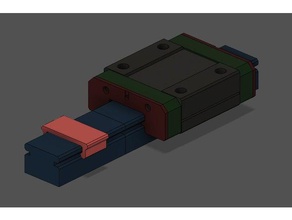 mgn12 gardien L'imprimante 3d de pièces hiwin rail guidage linéaire mgn 3d print model - Mito3D