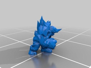 stone giant toys & games d&d dungeons dragons elemental golem rock 3d print model - Mito3D