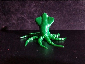 bonito kraken criaturas articulada movimento polvo printinplace 3d print model - Mito3D