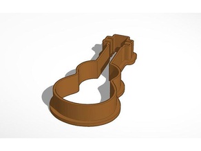 guitar cookie cutter kitchen & dining 3d print model - Mito3D