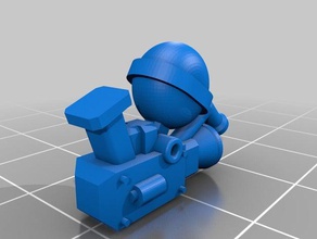de mano lanzallamas modelos grimdark futuro 3d print model - Mito3D