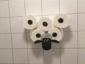 toilet paper holder shaun bathroom funny sheep 3d print model - Mito3D
