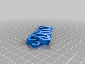 jolina Schlüsselanhänger kundengebundene 3d print model - Mito3D