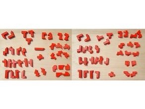 solid 45-ominoes puzzles 3d print model - Mito3D