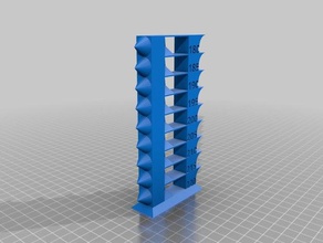 anet a8 pla temp tower 220-180 c 3d printing tests temperature test 3d print model - Mito3D