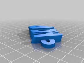 Hoffnung Schlüsselanhänger kundengebundene 3d print model - Mito3D