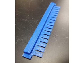 large gel comb 17 wells ideally 16 + ladder biology 3d print model - Mito3D