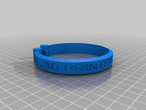 3d printed hobby bracelet bangle printing 3d print model - Mito3D