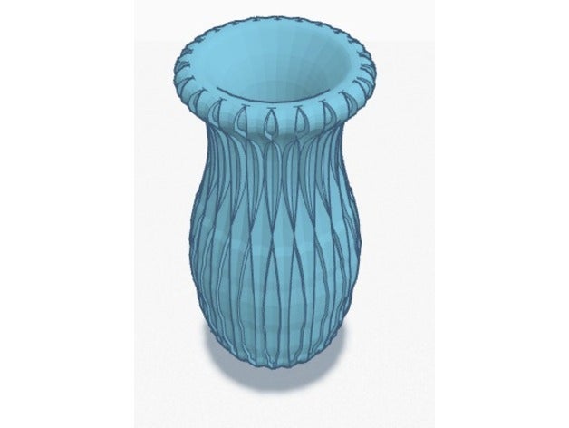 çiçek vazo açık ve bahçe 3D print model - Mito3D