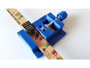 3d printed mini vice printing bench vise diy homemade pcb jaws 3d print model - Mito3D