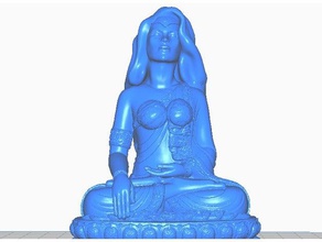 wonder woman buddha dc marvel collection sculptures comics remix statue wonderwoman 3d print model - Mito3D