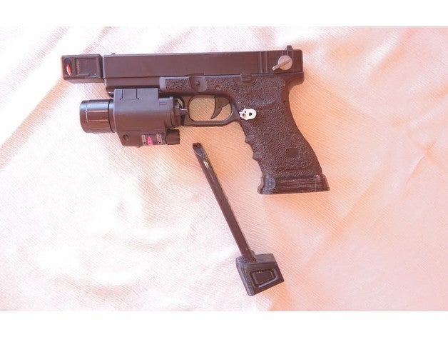 softair - cimasa glock aep rivista di base giocattolo & accessori gioco 6mm bbs cm030 cm30 g18c 18c la 3D print model - Mito3D