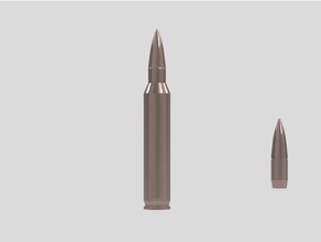 556 45mm nato cartridge props bullet galil r4 r5 3d print model - Mito3D