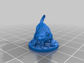 tattered wolf toys & games boardgame figure figurine gloomhaven miniature summoner tabletop 3d print model - Mito3D