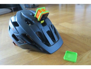 runcam 3s simples de montagem tampa da lente esporte & ao ar livre moto câmera capacete monte velcro 3d print model - Mito3D