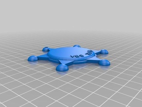 vbs öğrenci rozeti raspa sahne özelleştirilmiş 3d print model - Mito3D