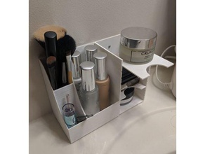 maquillage titulaire d'étagère 2 partie accessoires makeupbox palette de organisateur étagère des étagères 3d print model - Mito3D