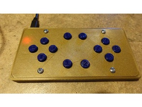 completamente stampato usb controller di gioco il fai da te pulsante electroincs l'elettronica 3d print model - Mito3D