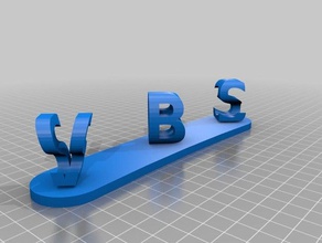 vbs - sos signs & logos customized 3d print model - Mito3D
