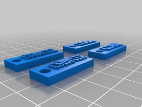 kod küpe 3d baskı 3d print model - Mito3D