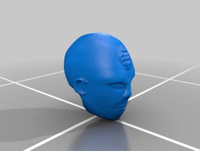 genestealer head practice people 3d print model - Mito3D