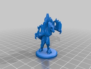 gloomhaven monstro do vento demônio brinquedo & acessórios para jogos 3d print model - Mito3D