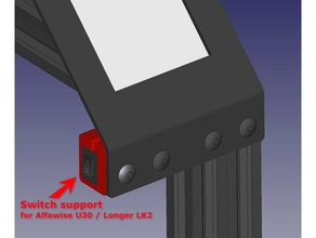 interruptor de apoio alfawise u30 mais lk2 Impressora 3d acessórios luz 3d print model - Mito3D