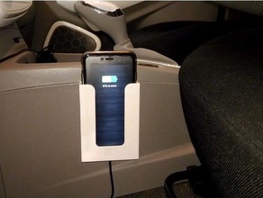 quick car phone holder caricabatterie wireless automotive dock di ricarica telefono titolare stand renault zoe la 3d print model - Mito3D