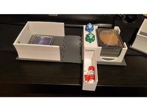 mtg deck book box 60 card + sideboard toy & game accessories deckbox 3d print model - Mito3D