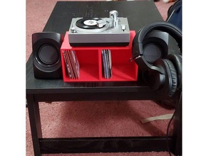 3 inch record stand audio 3d print model - Mito3D