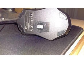 fare mesafe lod restricter çıkarın bilgisayar mouse pad kalın 3d print model - Mito3D