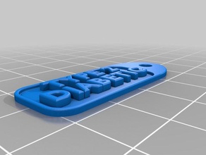 diabetic keychain type 2 keychains 3d print model - Mito3D