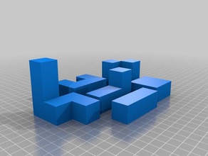 6 peice puzzle cube puzzles 6peice six 3d print model - Mito3D