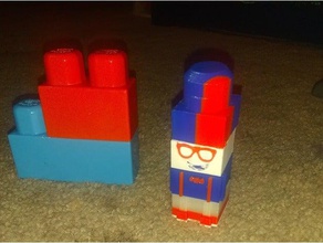 blippi mega conjunto de blocos playsets bloco palhaço crianças criança 3d print model - Mito3D