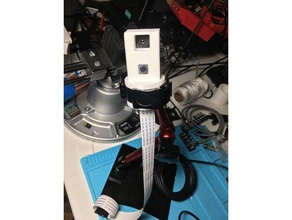 dual-camera holder raspberry pi flir lepton 3d printer accessories purethermal camera 3d print model - Mito3D