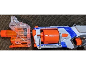 nerf strongarm módulo barril adaptador brinquedos & games 3d print model - Mito3D