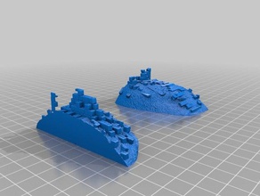 rubble base 3d-drucken 3d print model - Mito3D